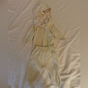 Zara Knit Newborn Baby Girl Set